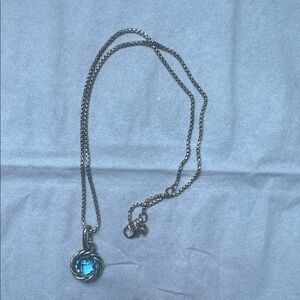 David Yarman, blue topaz reversible pendant